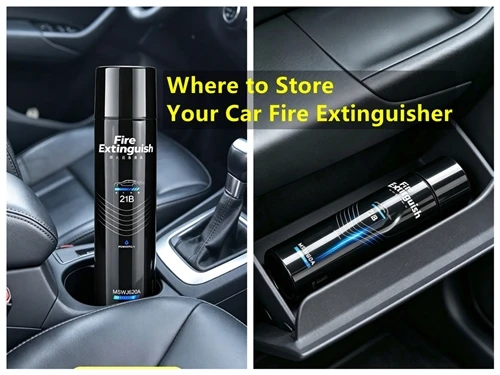 Car Fire Safety Tip: Where To Place Your Car Fire Extinguisher